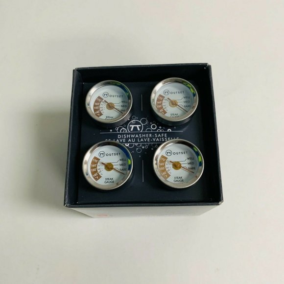 Outset Mini Steak Thermometers Metal 4 Pieces